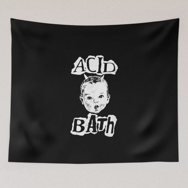 Item preview,  Acid Bath Devil Baby Retro Graphic Design, funny acid brand music bath for fan, acid bath tour 2026, heavy metal  designed and sold by pisnikalimab.