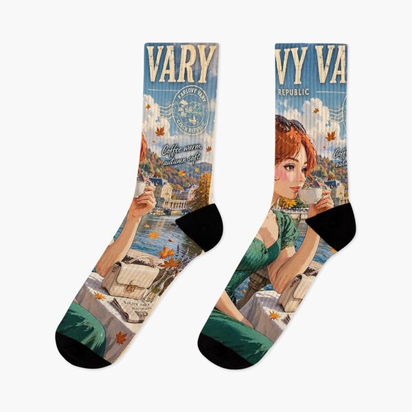 Item preview, Czech Republic — Karlovy Vary — Coffee and Elegance in a Spa Town designed and sold by DibujandoPorfa.
