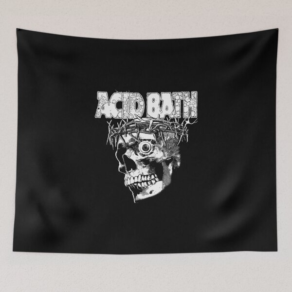 Item preview,  Acid Bath Greyscale Skull Tour Design, funny acid brand music bath for fan, acid bath tour 2026, heavy metal  designed and sold by pisnikalimab.
