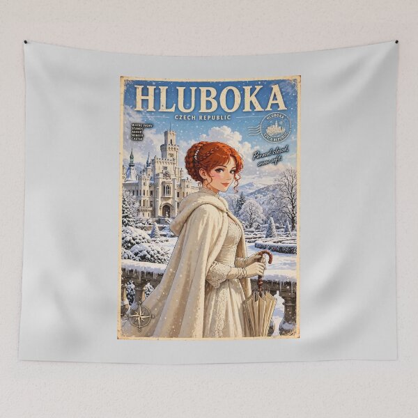 Item preview, Czech Republic — Hluboká Castle — A Snowy Royal Fairytale designed and sold by DibujandoPorfa.