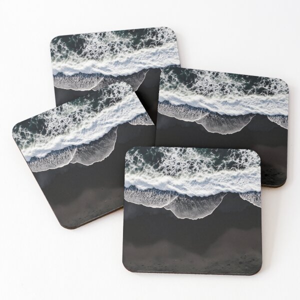 Item preview, Ariel Waves Over Black Sand designed and sold by ConcreteCandy.