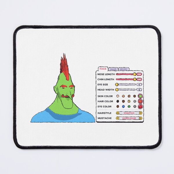 Item preview, RPG Humor Character Creation, Handlebar Mustache designed and sold by SaltySteve.