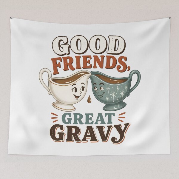 Item preview, Good Friends Great Gravy Funny Friendsgiving designed and sold by LiviuGligoros.