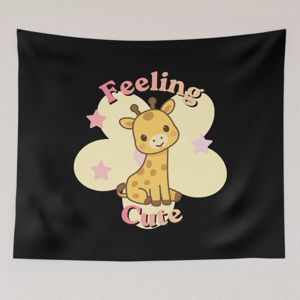 Item preview, Feeling Cute Pastel Baby Giraffe Kawaii Design designed and sold by Artography Designs.