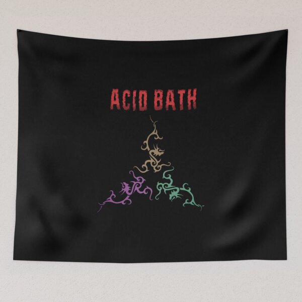 Item preview,  Acid Bath Ornamental Psychedelic Logo Design, funny acid brand music bath for fan, acid bath tour 2026, heavy metal  designed and sold by pisnikalimab.