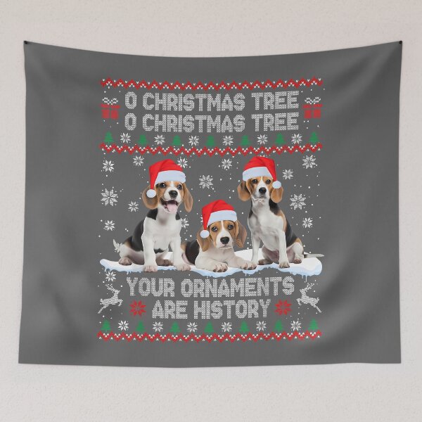 Item preview, Beagle Ugly Sweater Christmas Lights Pajama designed and sold by KristineLi.