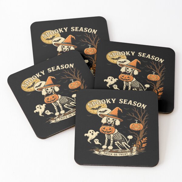 Item preview, Skeleton Poodle Witch Halloween Trick Treat Art designed and sold by Dmo3HarkoArt.