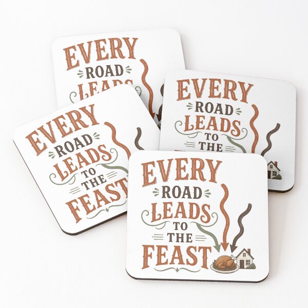 Item preview, Every Road Leads To The Feast Thanksgiving Travel designed and sold by BernoNickel.