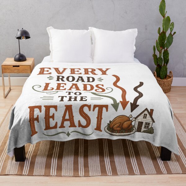 Item preview, Every Road Leads To The Feast Thanksgiving Travel designed and sold by BernoNickel.