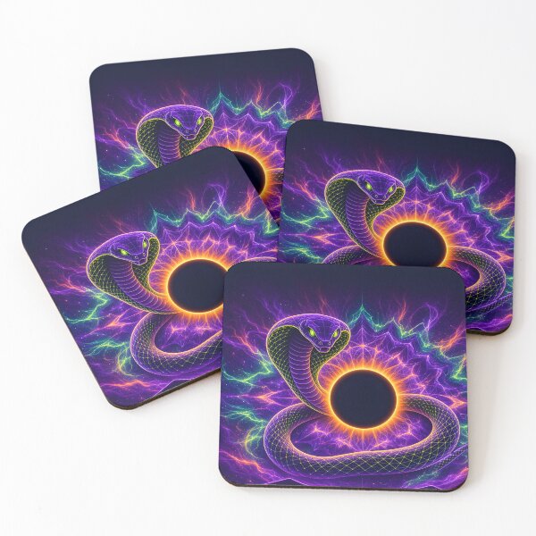 Item preview, Serpent Sun Psychedelic Cobra Mandala designed and sold by Nation Banter.