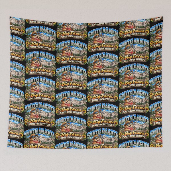 Item preview, South Dakota Groundhog Humor – Big Faces Small Town Attitude designed and sold by TheTrendsDesk.