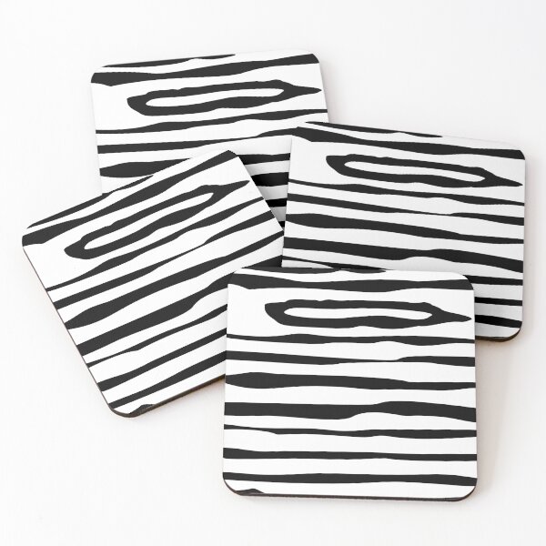 Item preview, Black Wavy Bands — Hand-Drawn Abstract Pattern designed and sold by dfly-creations.