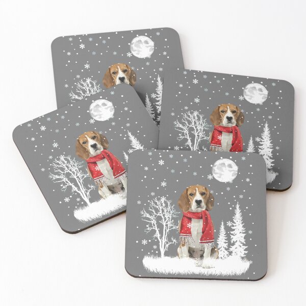 Item preview, Beagle in Moonlight Snow Christmas Pajama designed and sold by KristineLi.