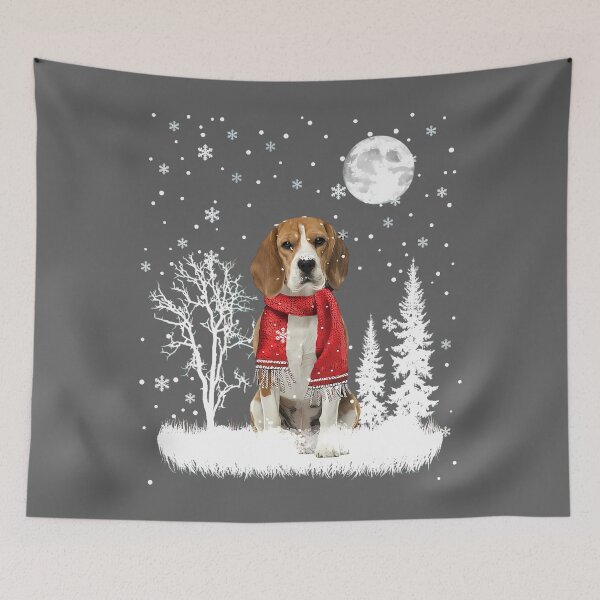 Item preview, Beagle in Moonlight Snow Christmas Pajama designed and sold by KristineLi.