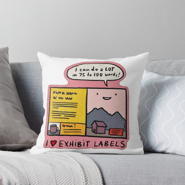 Item preview, I Love Exhibit Labels Funny Humor Illustration designed and sold by OMITTEROMINOUS.