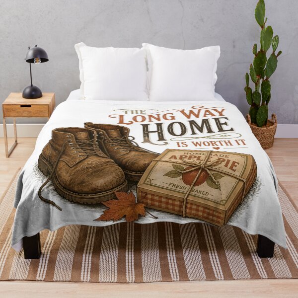Item preview, The Long Way Home Autumn Homecoming Travel designed and sold by BernoNickel.