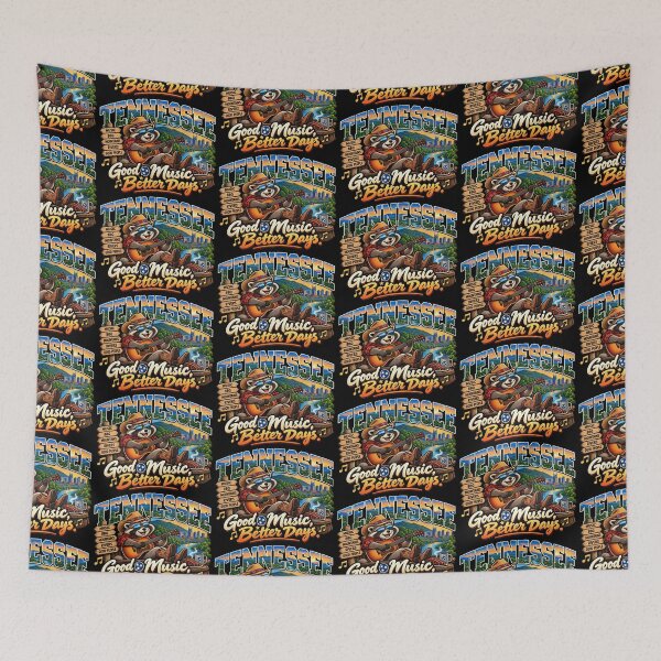 Item preview, Tennessee Raccoon Country Music Humor – Good Music Better Days designed and sold by TheTrendsDesk.