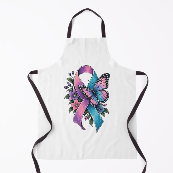 Item preview, Butterfly Awareness Ribbon Floral designed and sold by HeleneKarlsen.
