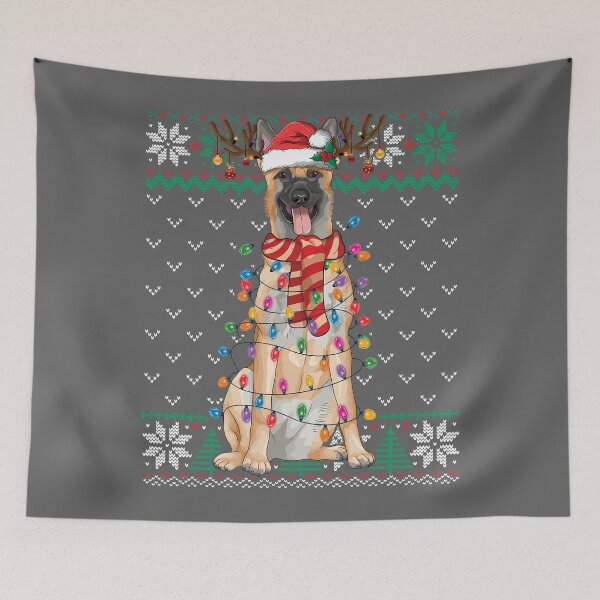Item preview, Belgian Malinois Ugly Christmas Sweater designed and sold by KristineLi.