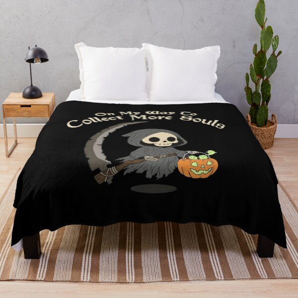 Item preview, Cute Grim Reaper Collecting More Souls Halloween designed and sold by Dmo3HarkoArt.