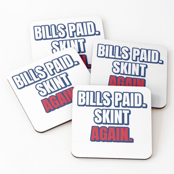 Item preview, Bills Paid Skint Again – Funny British Money designed and sold by Nation Banter.