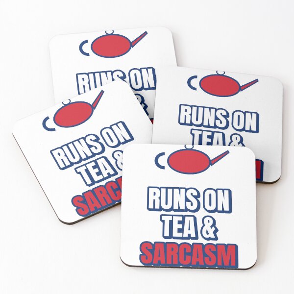 Item preview, Runs On Tea And Sarcasm – Funny British Tea designed and sold by Nation Banter.