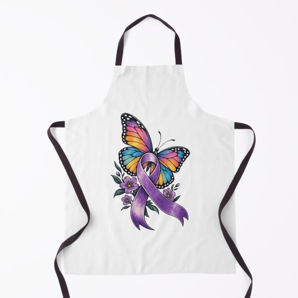 Item preview, Purple Butterfly Awareness Ribbon designed and sold by HeleneKarlsen.