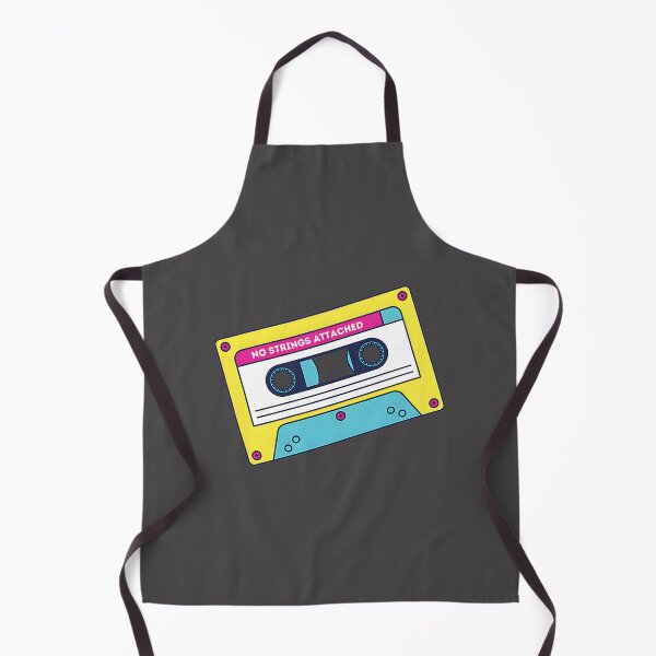 Item preview, No Strings Attached Vintage Cassette Tape Retro Music Design designed and sold by tagtalks.