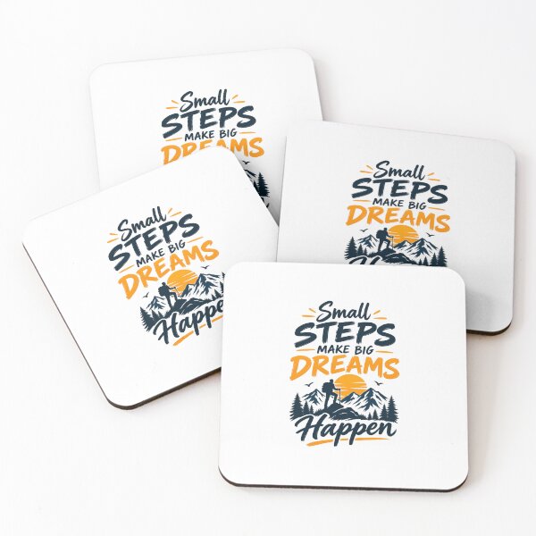 Item preview, Small Steps Make Big Dreams Happen – Motivational Mountain Adventure Design designed and sold by VegoStores.