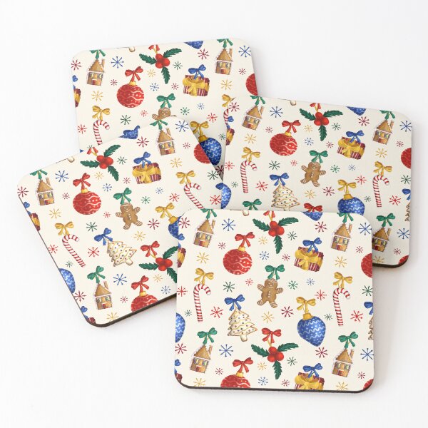 Item preview, Festive Gingerbread Cookies, Holly, Candy Cane & Ornaments designed and sold by JanetMGraham.