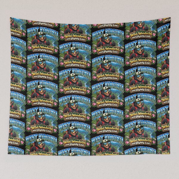 Item preview, Funny West Virginia Hiking Bear – Wild Wonderful and Slightly Lost designed and sold by TheTrendsDesk.