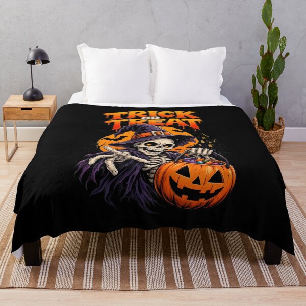 Item preview, Skeleton Trick or Treat Halloween Spooky Art designed and sold by Dmo3HarkoArt.