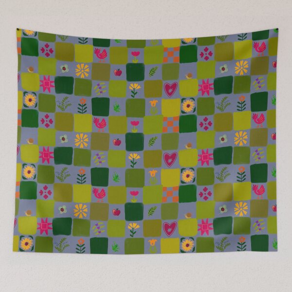Item preview, Folky Checkers designed and sold by maccm.