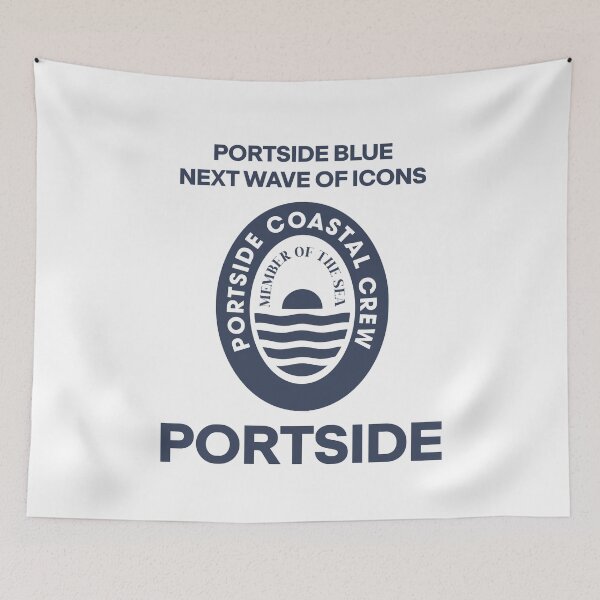 Item preview, Portside Blue Next Wave of Icons Coastal Crew Member of the Sea Navy Badge Graphic T-Shirt designed and sold by Atique Creations.