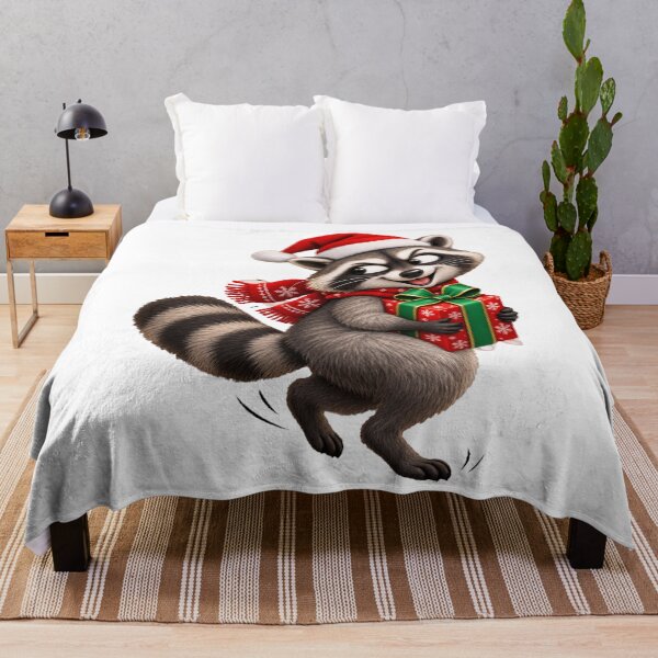 Item preview, Cute Christmas Raccoon With Gift designed and sold by HeleneKarlsen.
