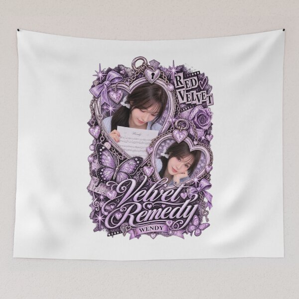 Item preview, Red Velvet Vocalist Wendy Ornate Gem Mirror Art designed and sold by Valereekmerch.