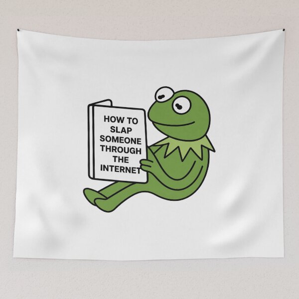 Item preview, How To Slap Someone Through The Internet Meme designed and sold by OMITTEROMINOUS.