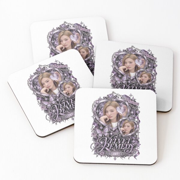 Item preview, Red Velvet Seulgi Velvet Remedy Silver Heart Frame designed and sold by Valereekmerch.
