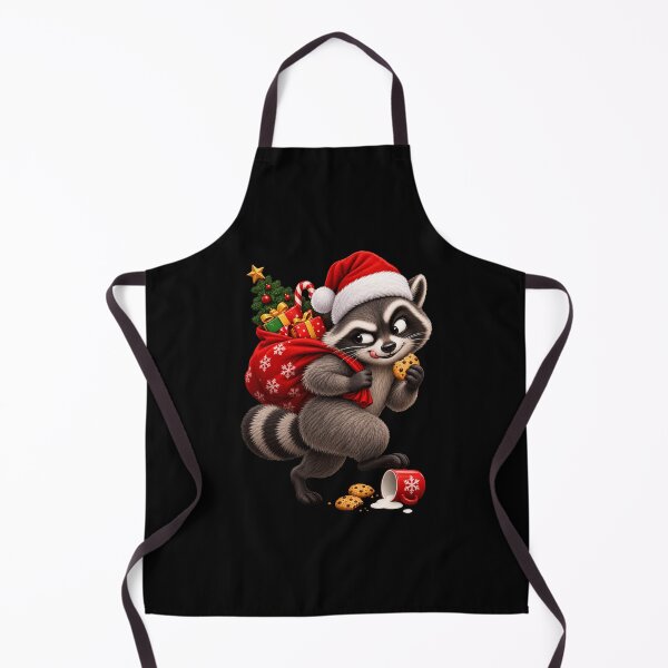 Item preview, Mischievous Christmas Raccoon designed and sold by HeleneKarlsen.