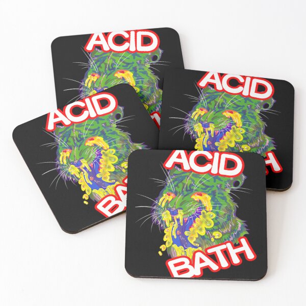 Item preview,  Acid Bath Psychedelic Cat Metal Design, funny acid brand music bath for fan, acid bath tour 2026, heavy metal  designed and sold by pisnikalimab.