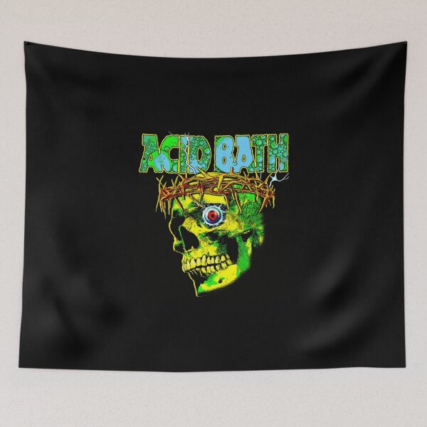 Item preview,  Acid Bath Psychedelic Skull Tour Design, funny acid brand music bath for fan, acid bath tour 2026, heavy metal  designed and sold by pisnikalimab.