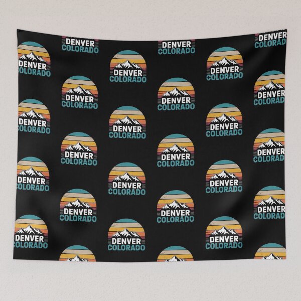 Item preview, Vintage Denver Colorado Retro Rocky Mountains Sunset designed and sold by FestivityFinds.