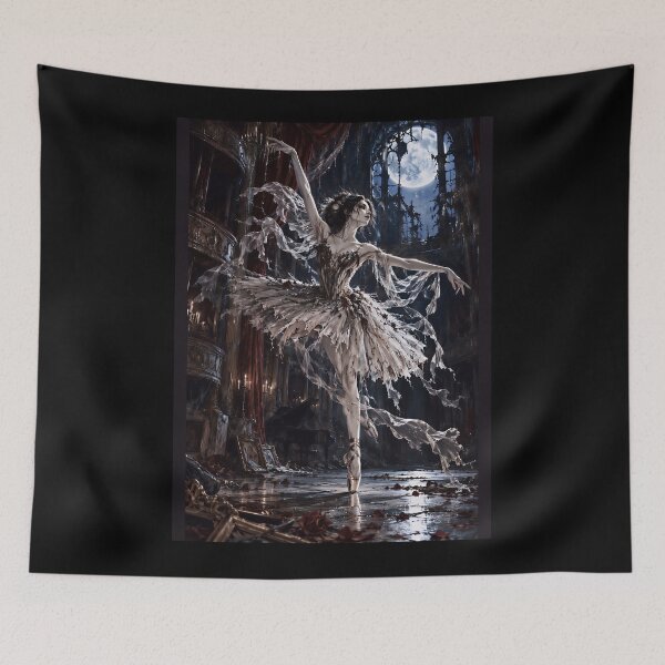 Item preview, Midnight Ghost Ballet Gothic Dark Fantasy Art designed and sold by Soluna Studio.
