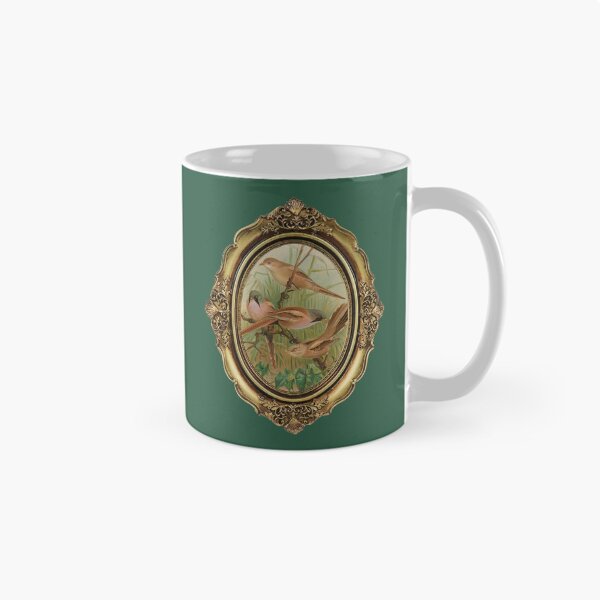 Item preview, Antique Bird Illustration - Victorian Ornate Gold Frame Art Print designed and sold by footnotes-club.