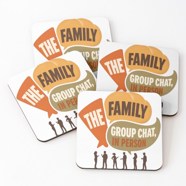 Item preview, The Family Group Chat Funny Holiday Family designed and sold by OliviaHayesArt.