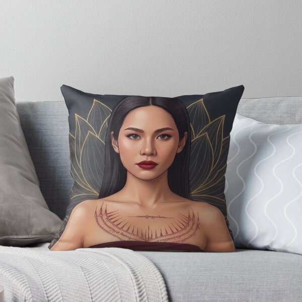Item preview, BS Bulan Khlang Heavenly Lotus Actress Thai GL LGBTQ+ Cartoon Decor Comic Wall Art Print Poster Shirt Clock Blanket KDrama designed and sold by Mind Space.