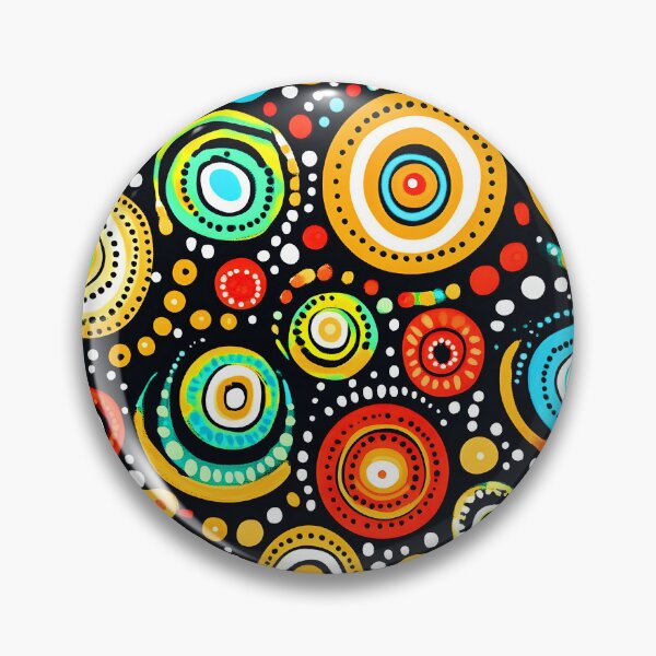 Item preview, Aboriginal-Style Pattern in Red, Yellow and Blue designed and sold by DEC02.