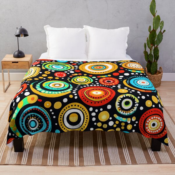 Item preview, Aboriginal-Style Pattern in Red, Yellow and Blue designed and sold by DEC02.