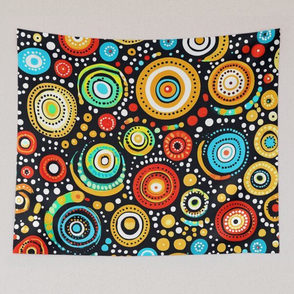 Item preview, Aboriginal-Style Pattern in Red, Yellow and Blue designed and sold by DEC02.