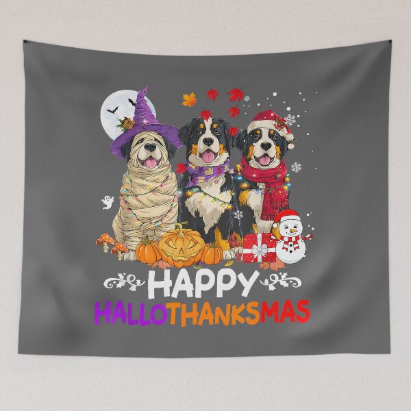 Item preview, Bernese Mountain Dog Hallothanksmas designed and sold by KristineLi.
